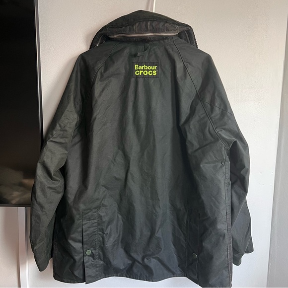 Barbour x Crocs Oversized Bedale Waxed Jacket L - Picture 9 of 10